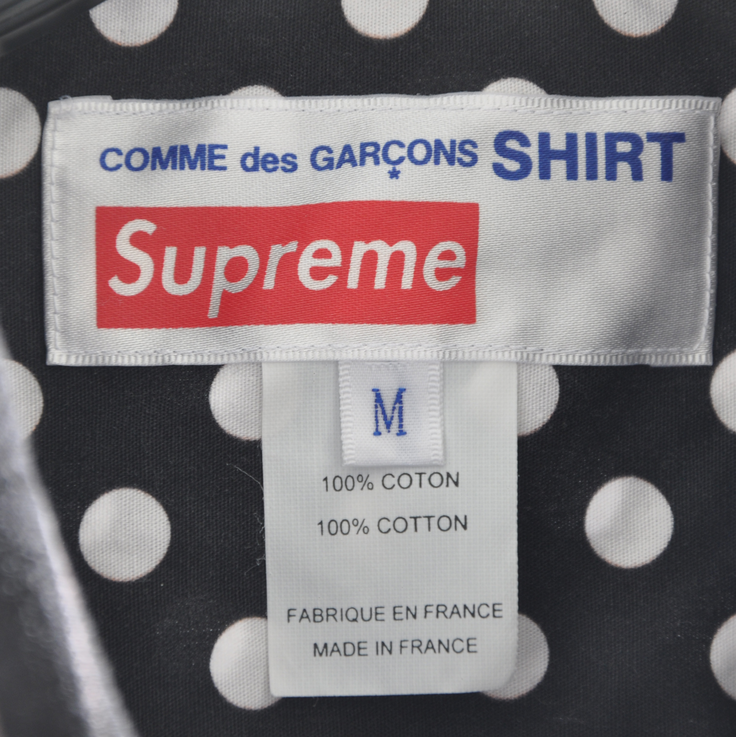 Supreme x CDG Black / White Button Down SS 14 (Size S and M) — Roots